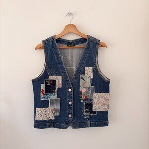 Driftwood Patchwork Denim Vest
